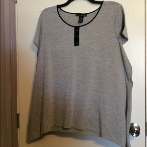 Gray & Black blouse